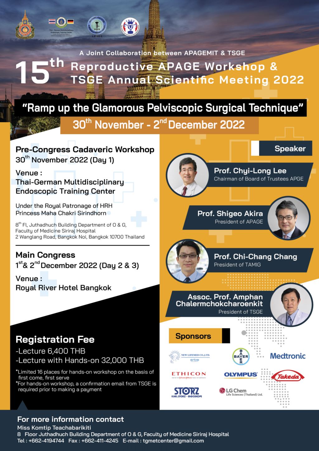 15th Reproductive APAGE and TSGE Annual Scientific Meeting 2022